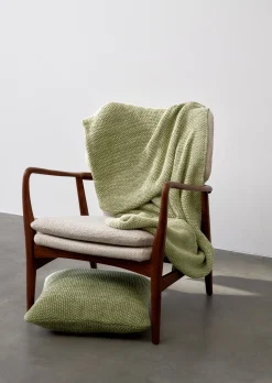 Plaid Model Nordic Knit Melange aus softer Bio-Baumwolle