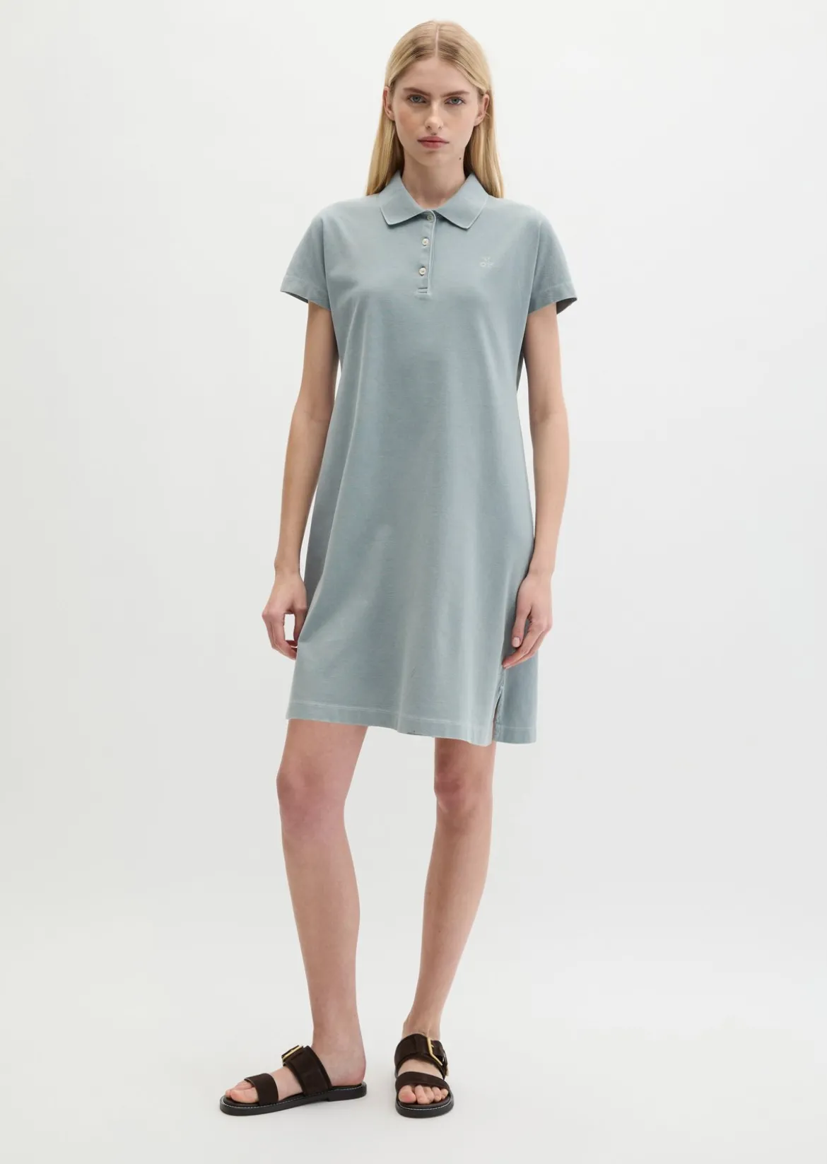 Polokleid regular aus Piqué-Jersey