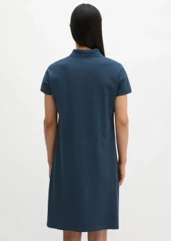 Polokleid regular aus Piqué-Jersey
