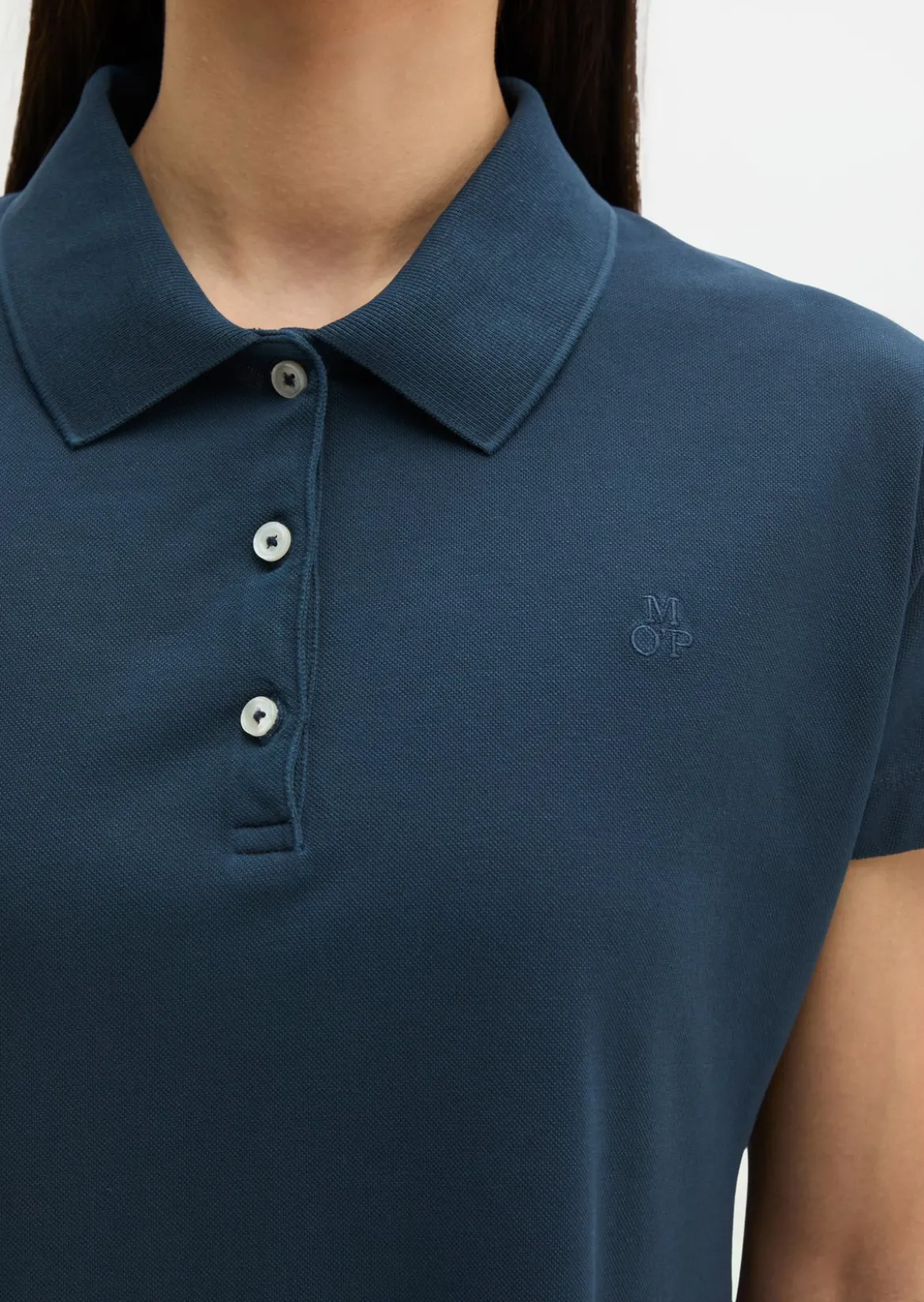 Polokleid regular aus Piqué-Jersey