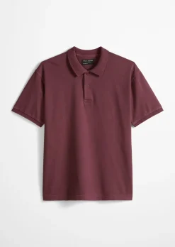Poloshirt loose aus schwerem Bio-Baumwoll-Jersey