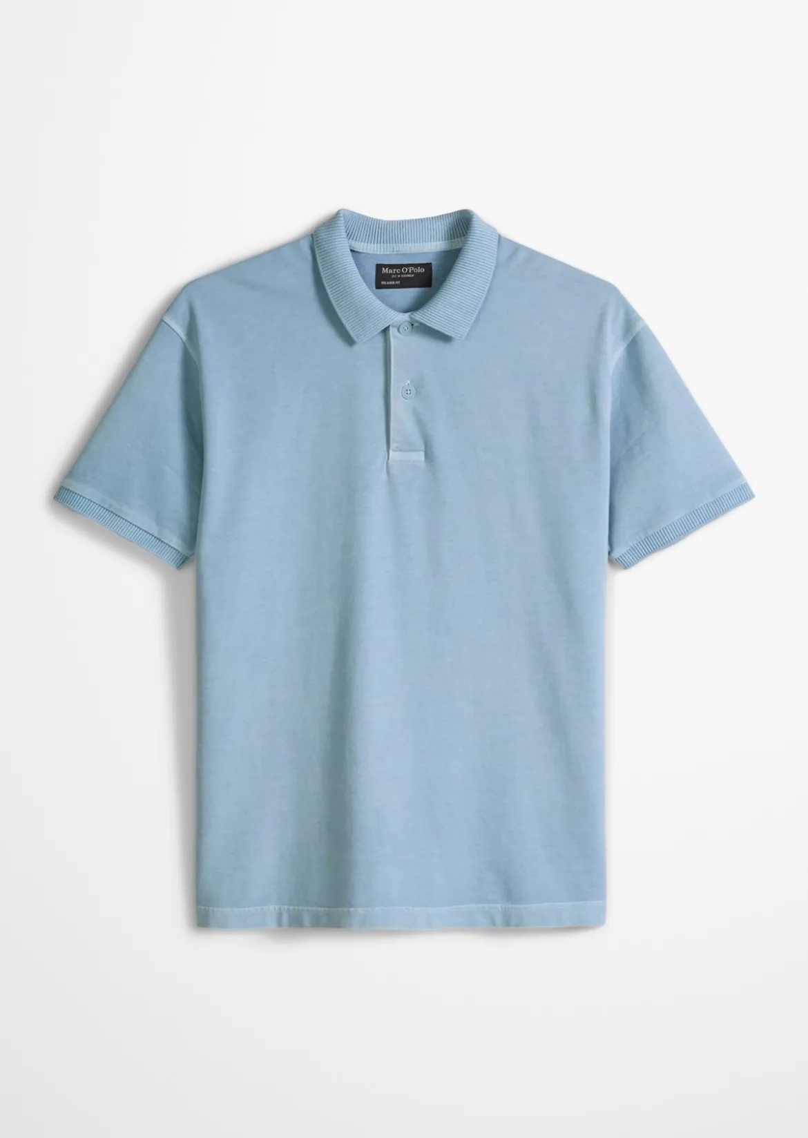 Poloshirt loose aus schwerem Bio-Baumwoll-Jersey