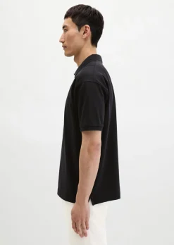 Poloshirt loose aus schwerem Bio-Baumwoll-Jersey