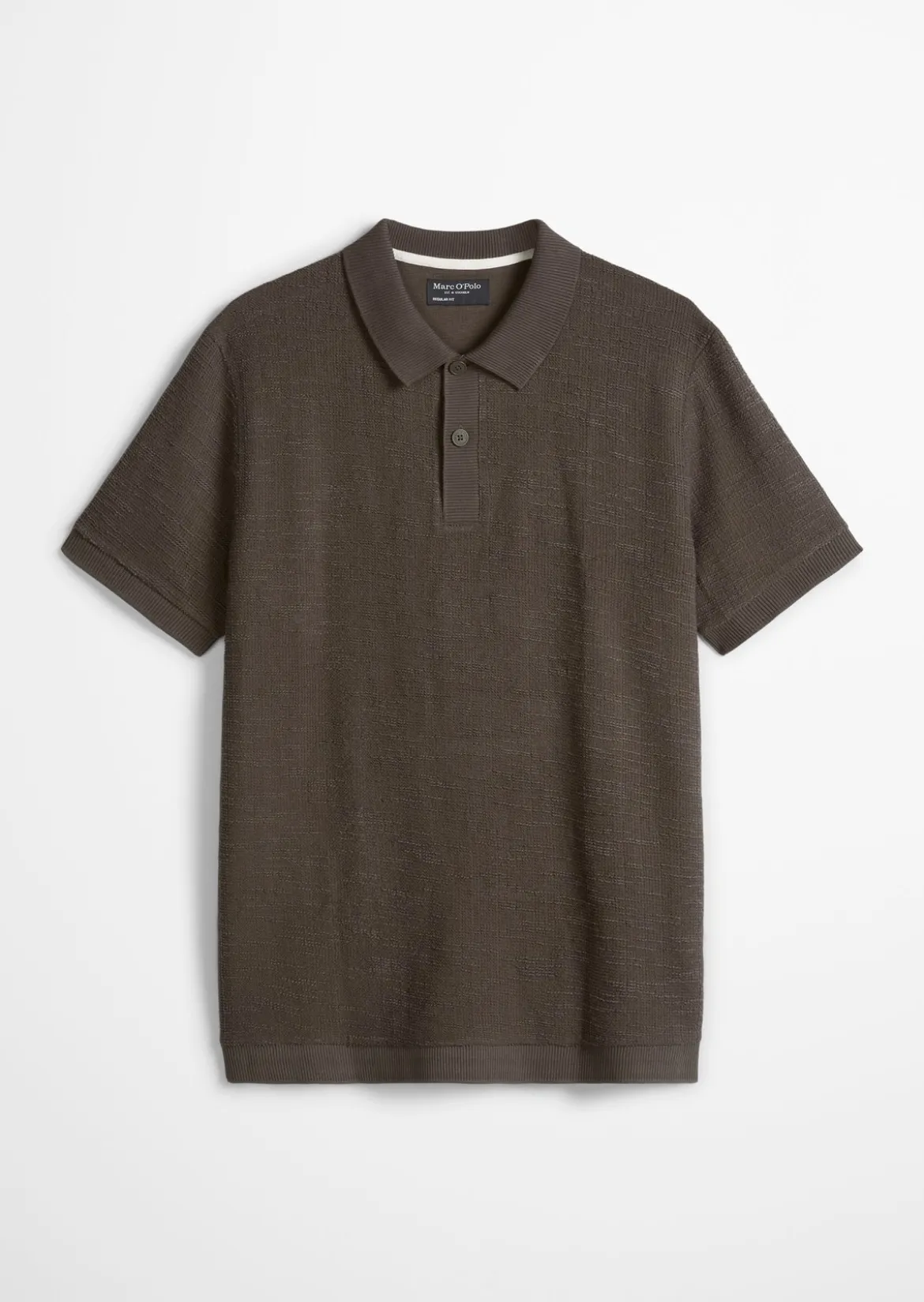 Poloshirt loose aus weichem Bouclé-Jersey
