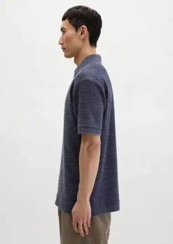 Poloshirt loose aus weichem Bouclé-Jersey