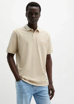 Poloshirt Piqué regular garment-dyed aus Bio-Baumwolle