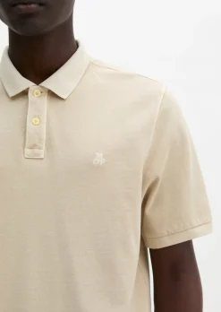 Poloshirt Piqué regular garment-dyed aus Bio-Baumwolle