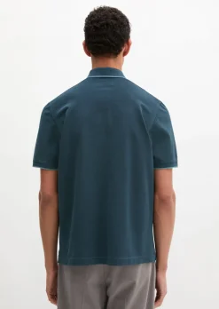 Poloshirt Piqué regular garment-dyed aus reiner Bio-Baumwolle