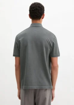 Poloshirt Piqué regular garment-dyed aus reiner Bio-Baumwolle