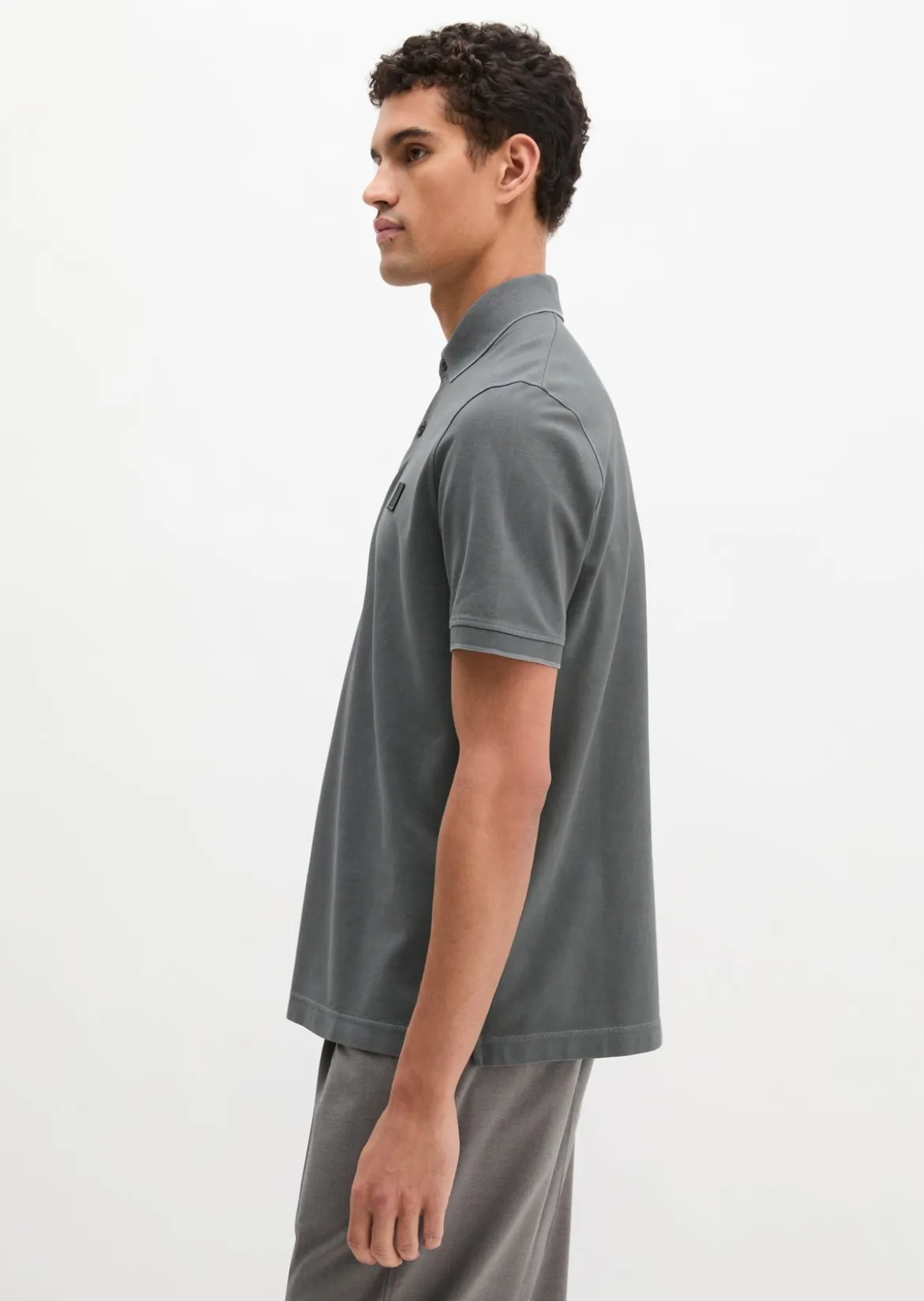 Poloshirt Piqué regular garment-dyed aus reiner Bio-Baumwolle