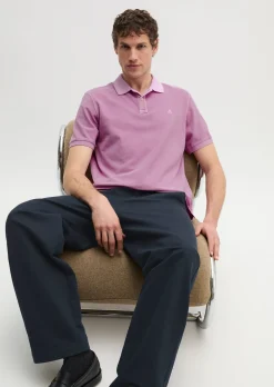 Poloshirt Piqué regular garment-dyed aus Bio-Baumwolle