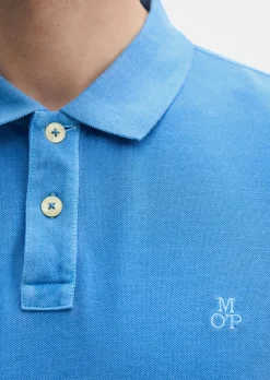 Poloshirt Piqué regular garment-dyed aus Bio-Baumwolle