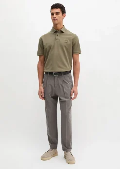 Poloshirt Piqué regular garment-dyed aus reiner Bio-Baumwolle