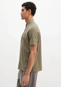 Poloshirt Piqué regular garment-dyed aus reiner Bio-Baumwolle