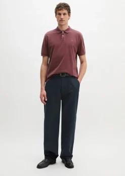 Poloshirt Piqué regular garment-dyed aus Bio-Baumwolle