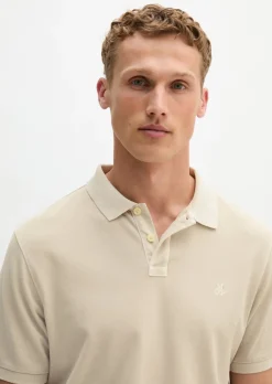 Poloshirt Piqué regular garment-dyed aus Bio-Baumwolle