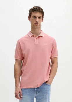 Poloshirt Piqué regular garment-dyed aus Bio-Baumwolle