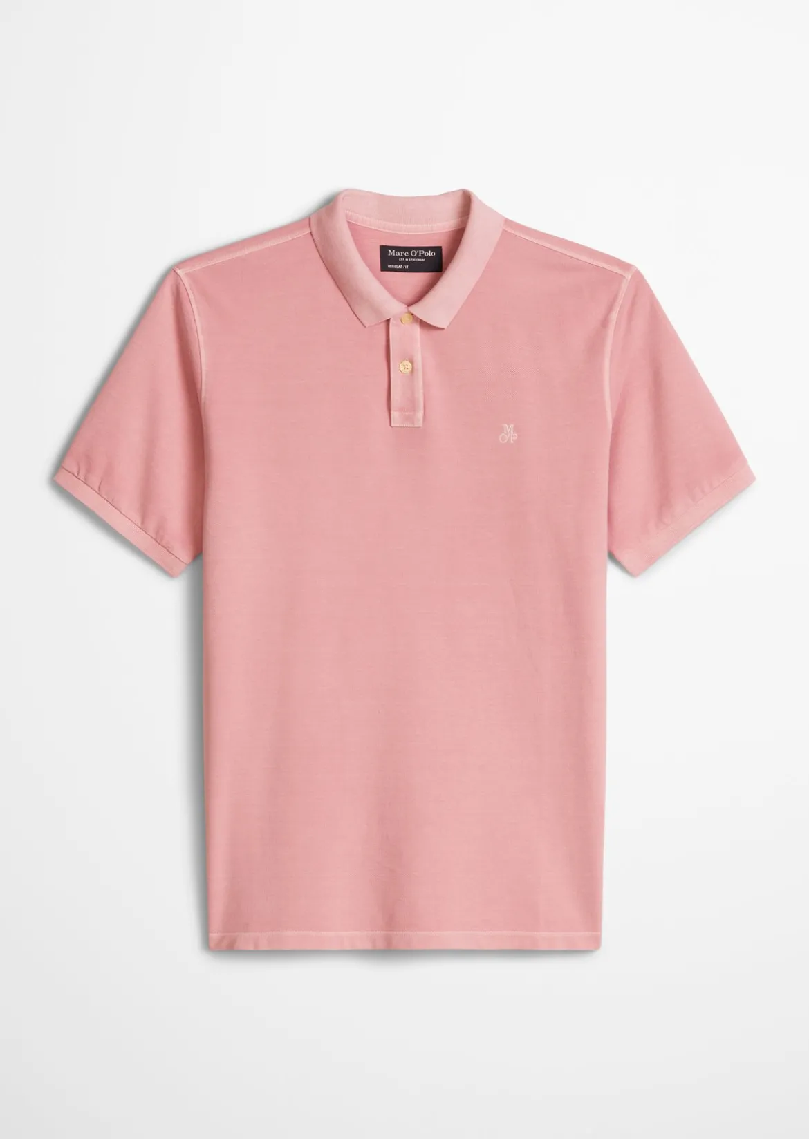 Poloshirt Piqué regular garment-dyed aus Bio-Baumwolle