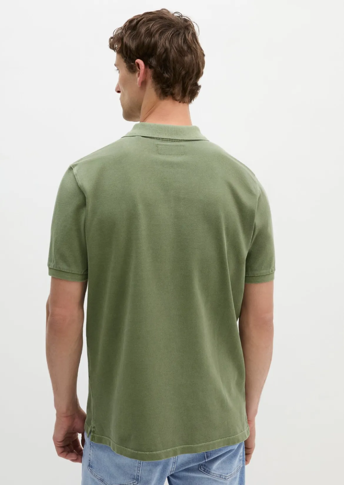 Poloshirt Piqué regular garment-dyed aus Bio-Baumwolle