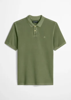 Poloshirt Piqué regular garment-dyed aus Bio-Baumwolle