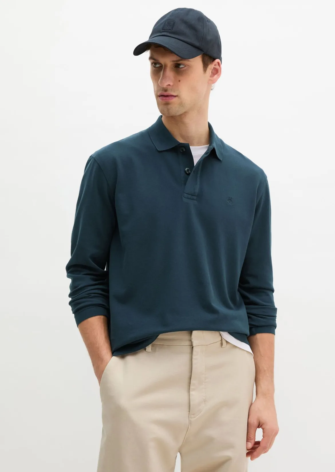Poloshirt Piqué regular aus Bio-Baumwolle mit Elasthan
