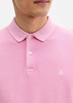 Poloshirt Piqué shaped garment-dyed aus Organic Cotton-Stretch