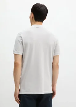 Poloshirt Piqué shaped garment-dyed aus Organic Cotton-Stretch