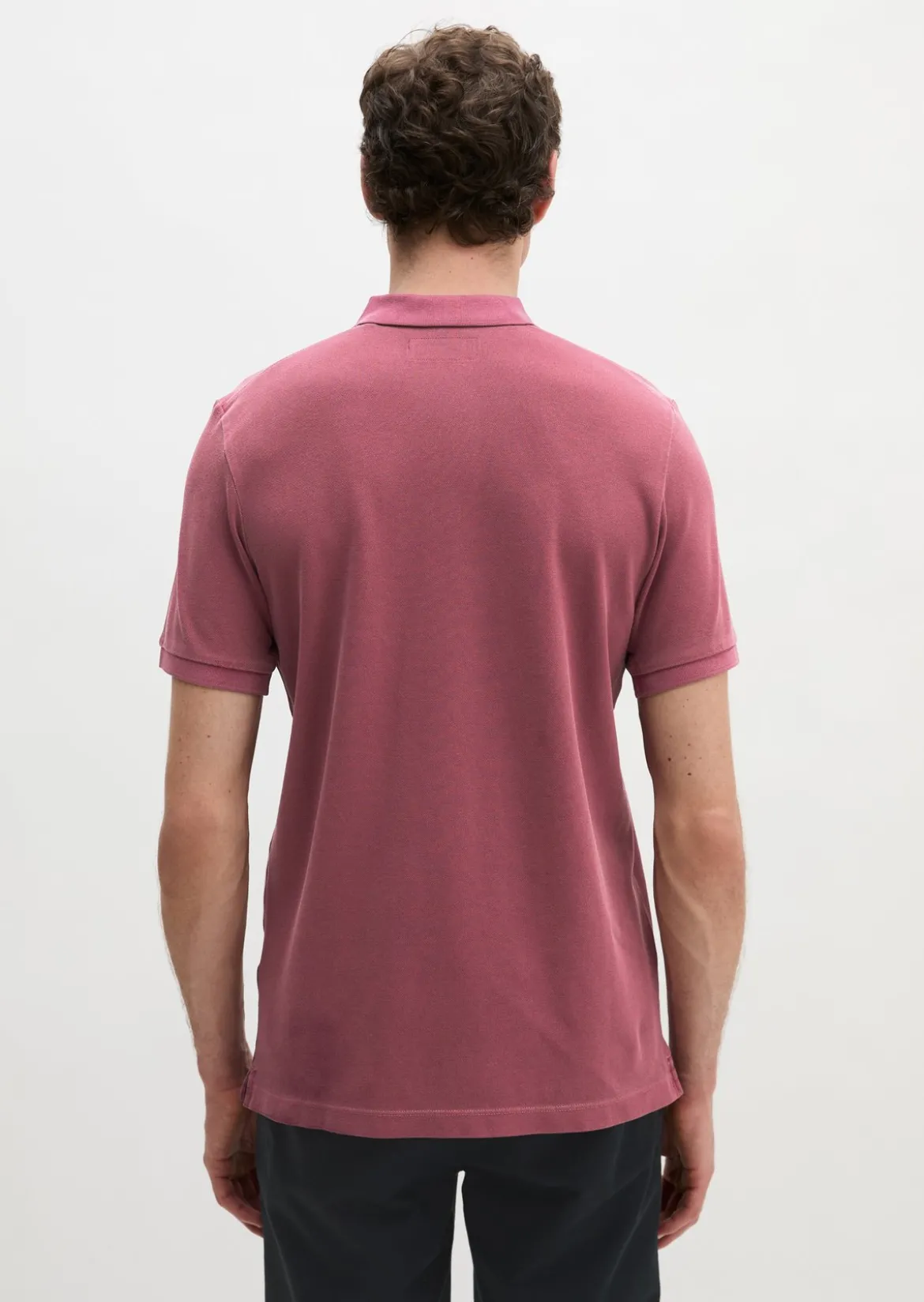 Poloshirt Piqué shaped garment-dyed aus Organic Cotton-Stretch
