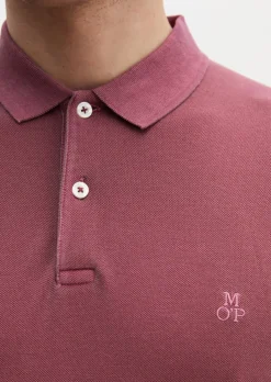 Poloshirt Piqué shaped garment-dyed aus Organic Cotton-Stretch