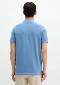 Poloshirt Piqué shaped garment-dyed aus Organic Cotton-Stretch