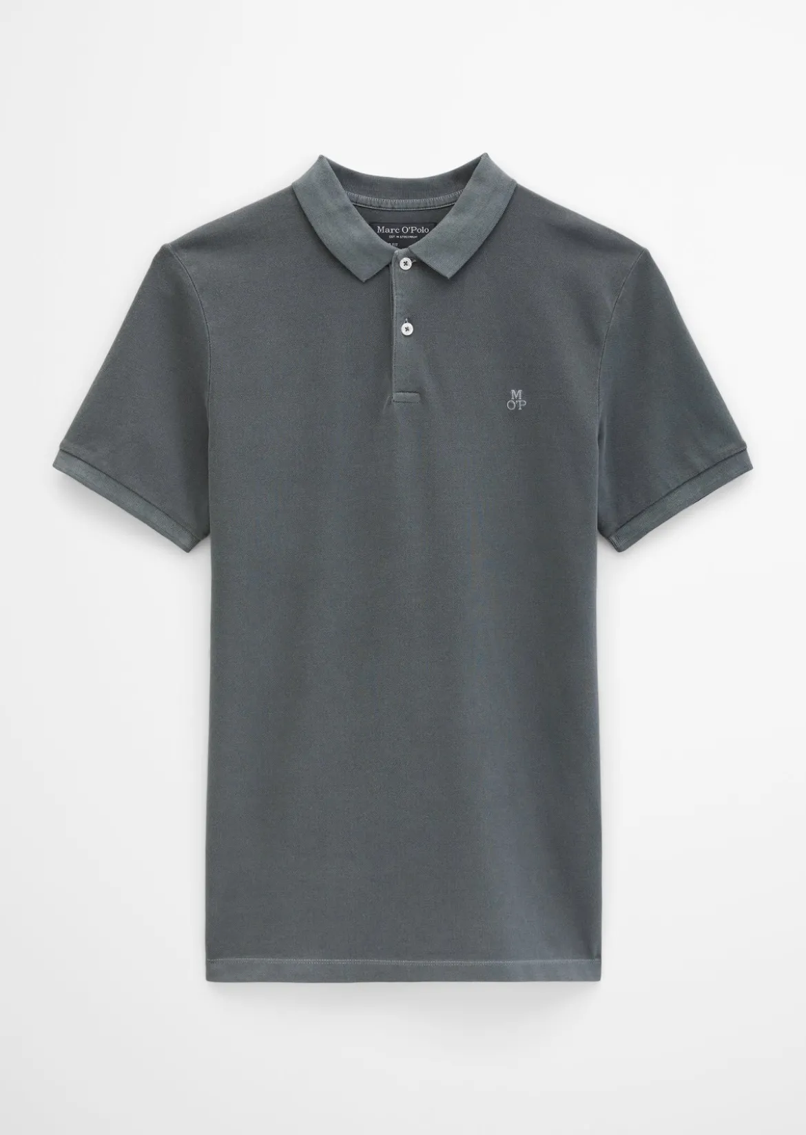 Poloshirt Piqué shaped garment-dyed aus Organic Cotton-Stretch