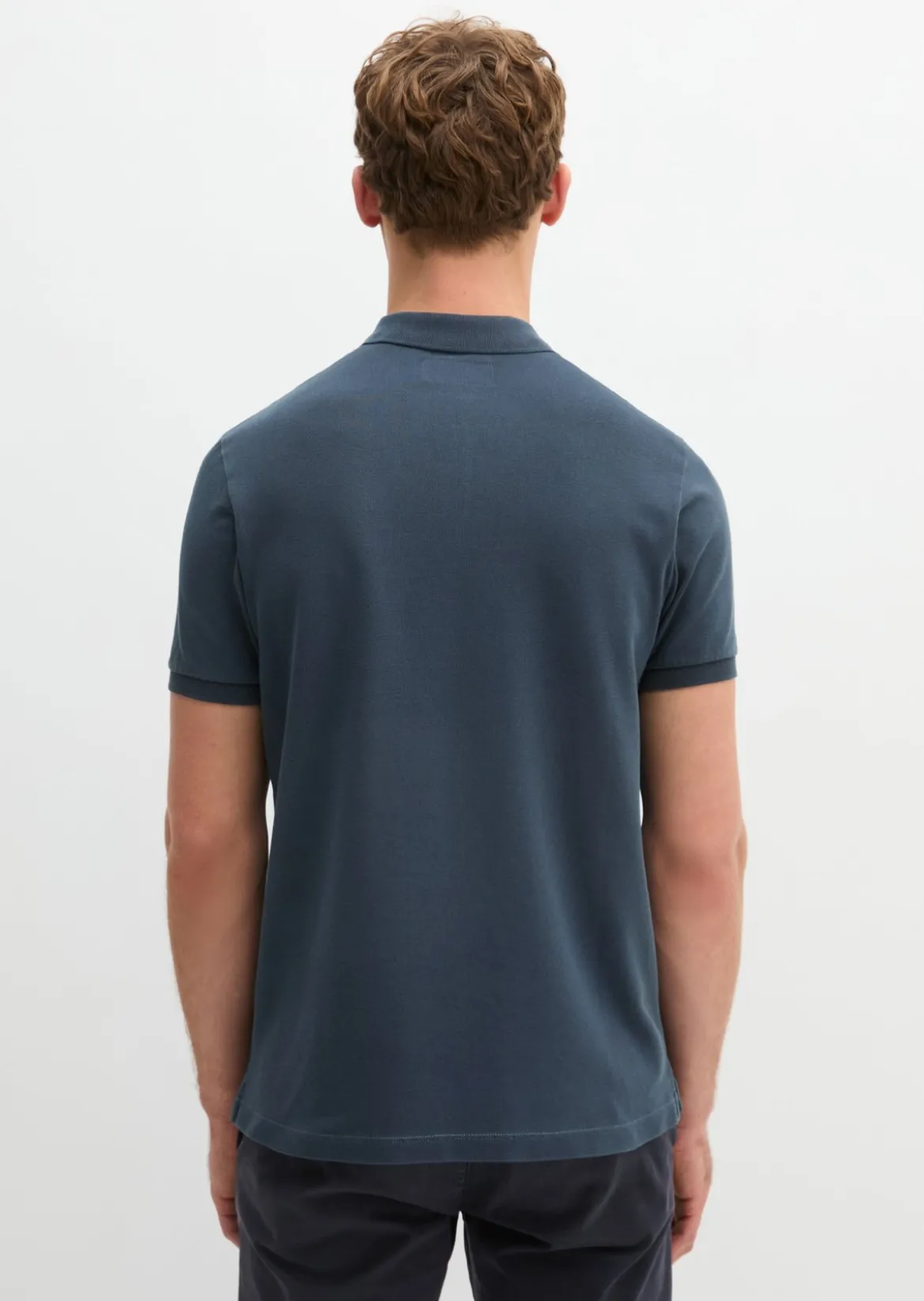 Poloshirt Piqué shaped aus Organic Cotton-Stretch