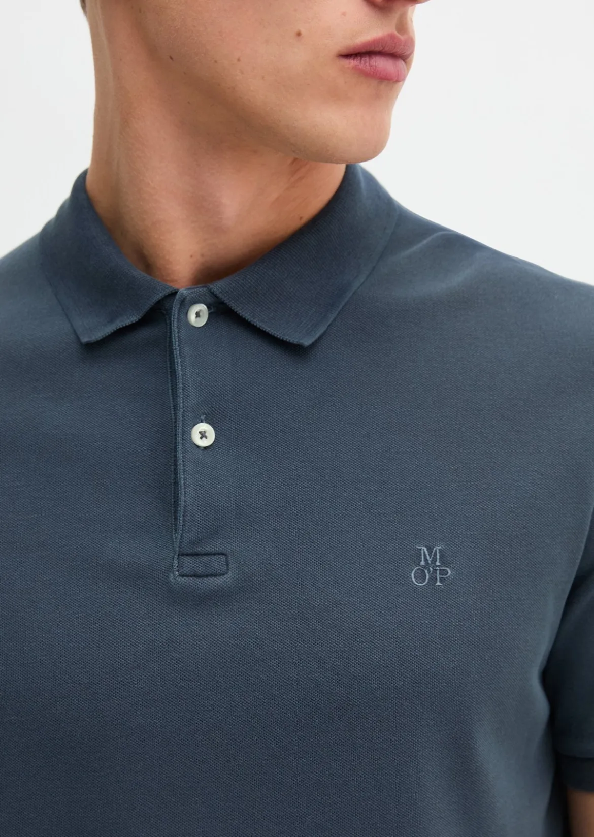 Poloshirt Piqué shaped aus Organic Cotton-Stretch