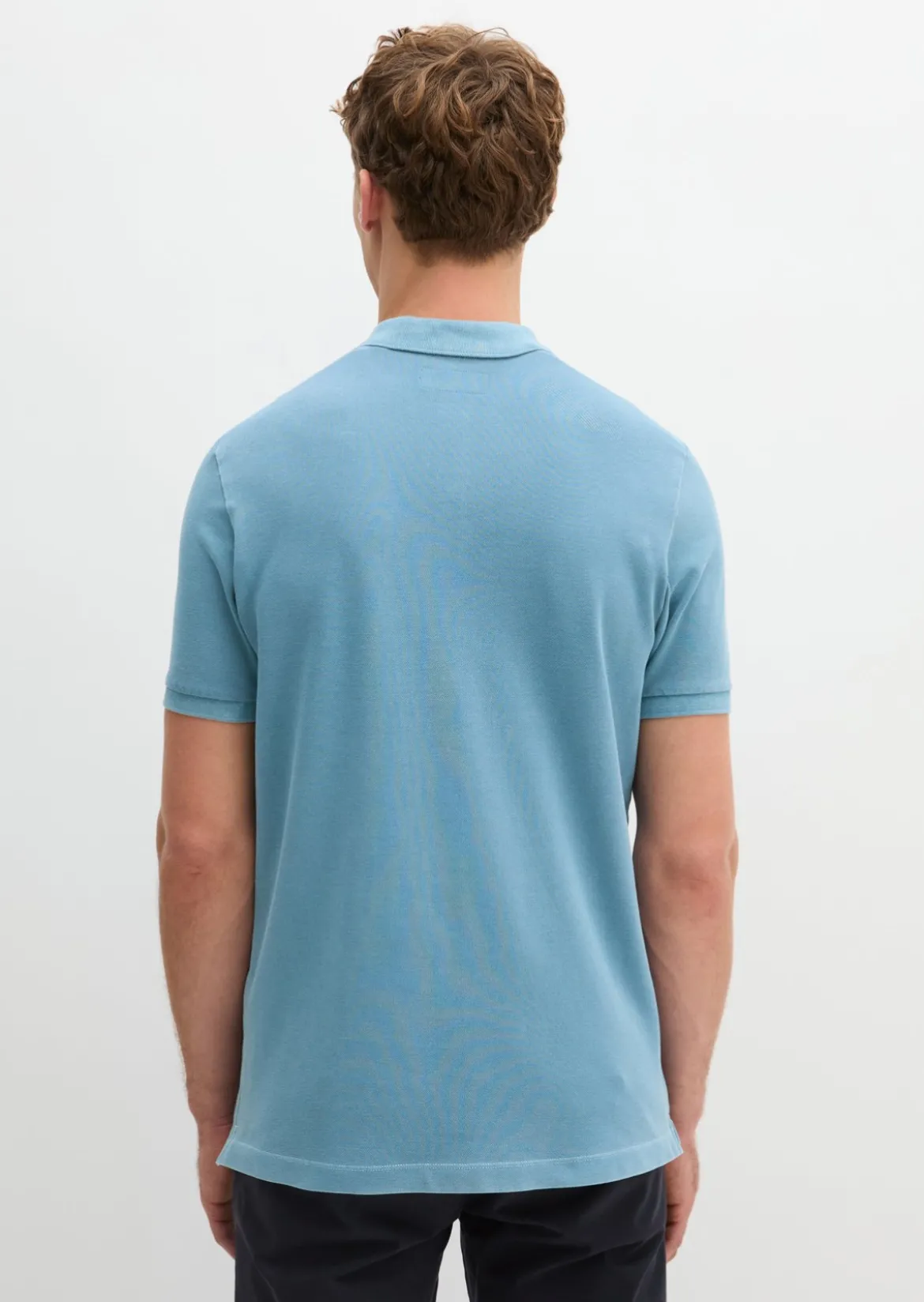 Poloshirt Piqué shaped aus Organic Cotton-Stretch