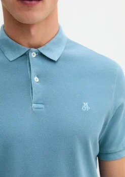 Poloshirt Piqué shaped aus Organic Cotton-Stretch