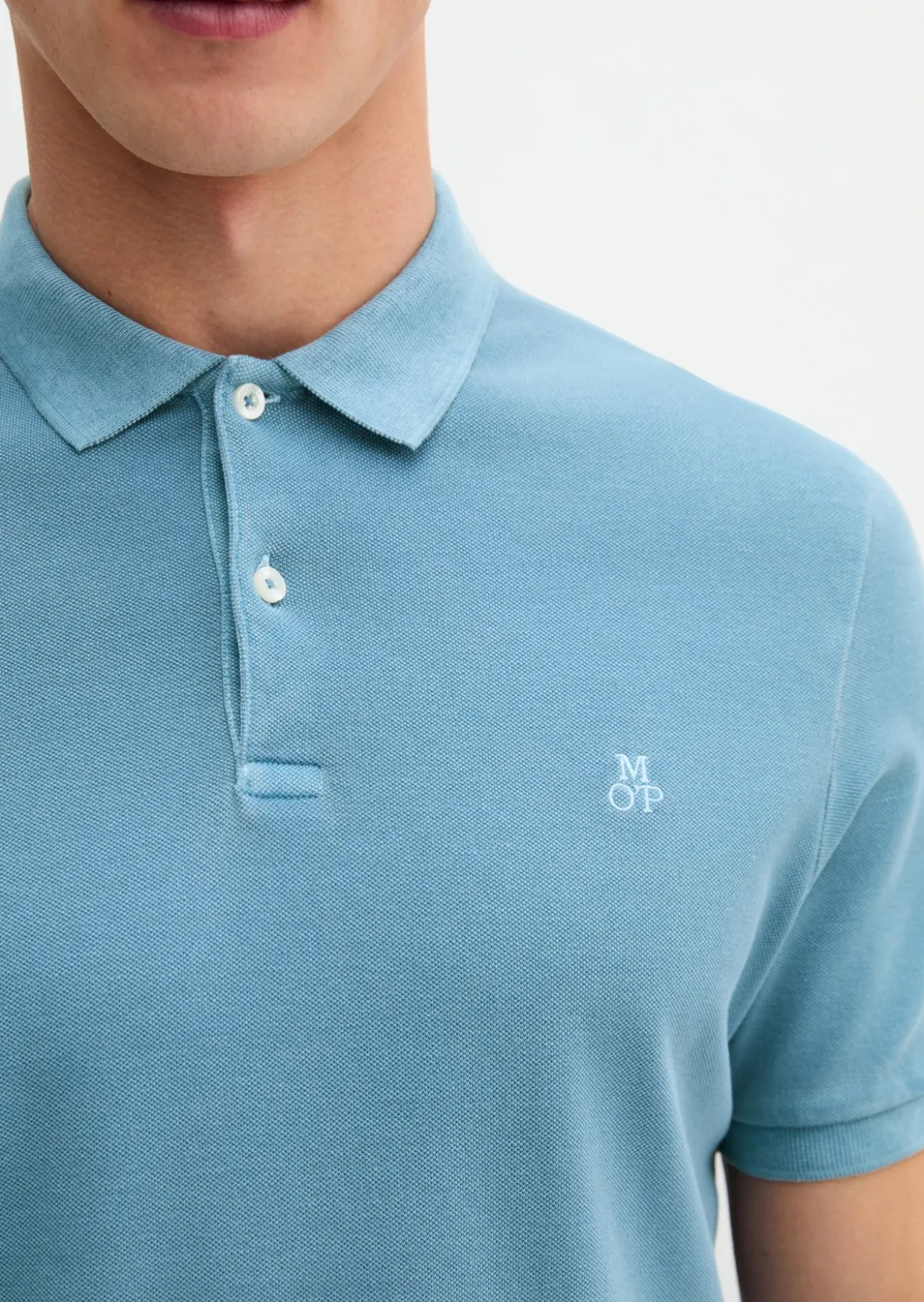Poloshirt Piqué shaped aus Organic Cotton-Stretch