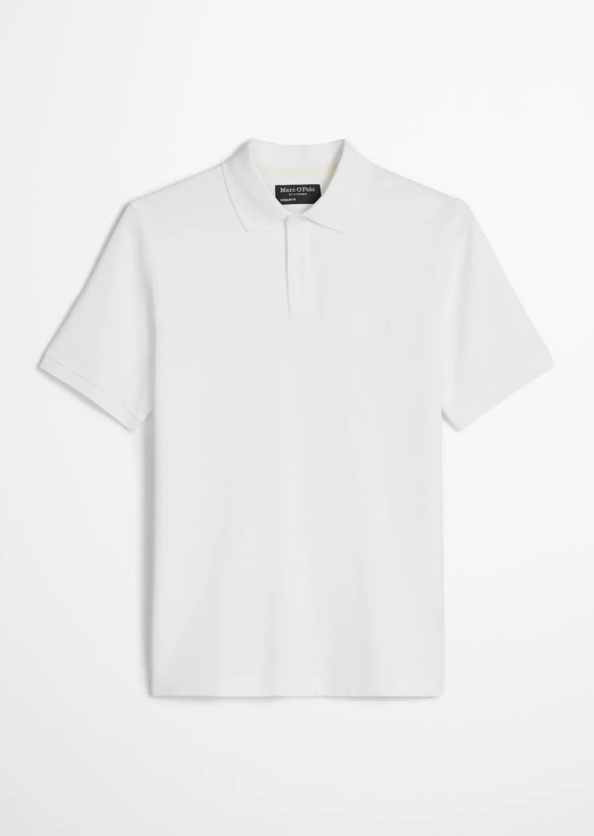 Poloshirt Piqué slim aus mittelschwerem Bio-Baumwoll-Viskose-Mix