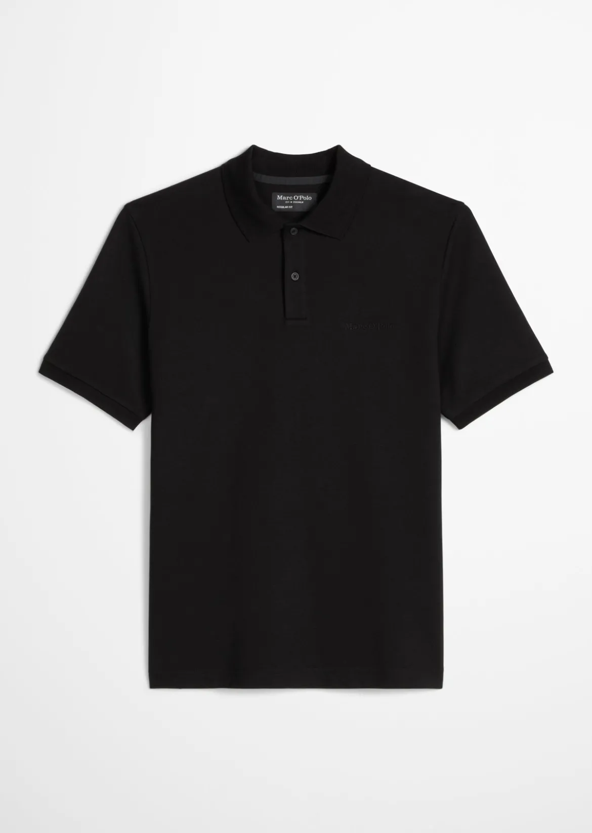 Poloshirt Piqué slim aus mittelschwerem Bio-Baumwoll-Viskose-Mix