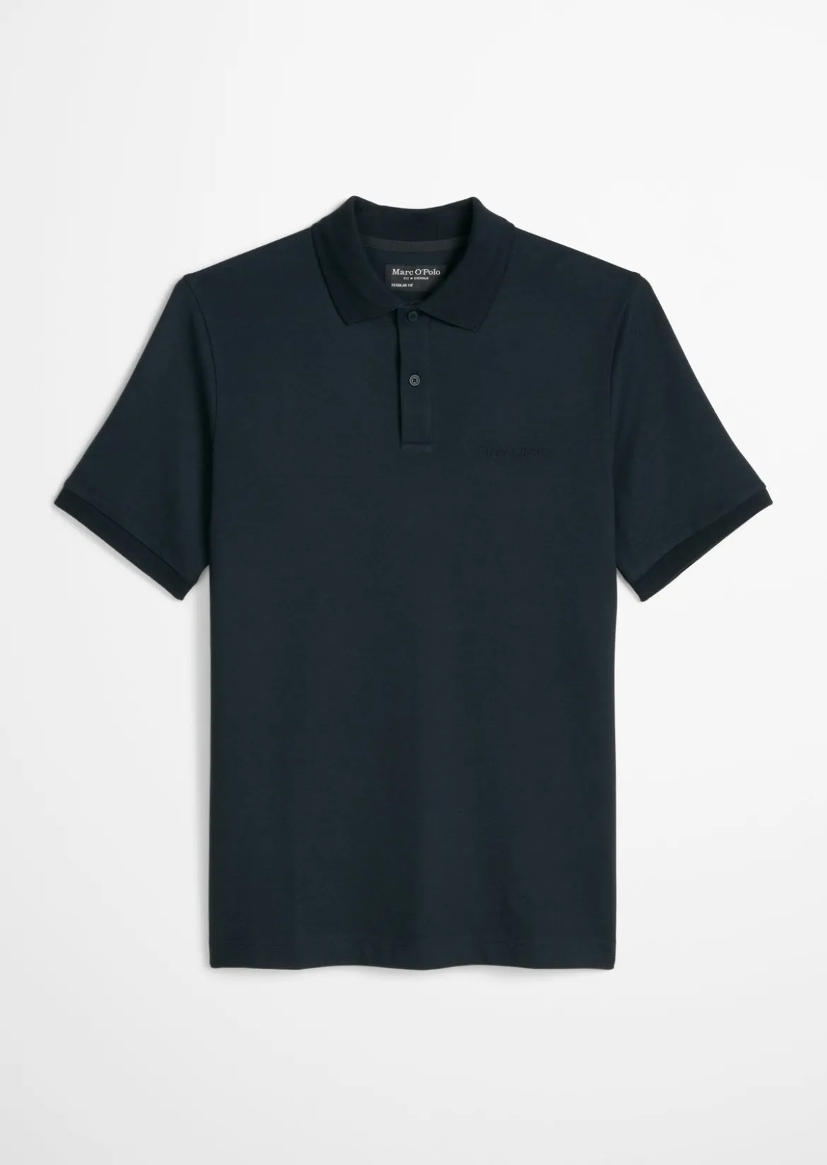 Poloshirt Piqué slim aus mittelschwerem Bio-Baumwoll-Viskose-Mix
