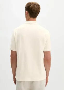 Poloshirt regular aus Bio-Baumwolle und Leinen