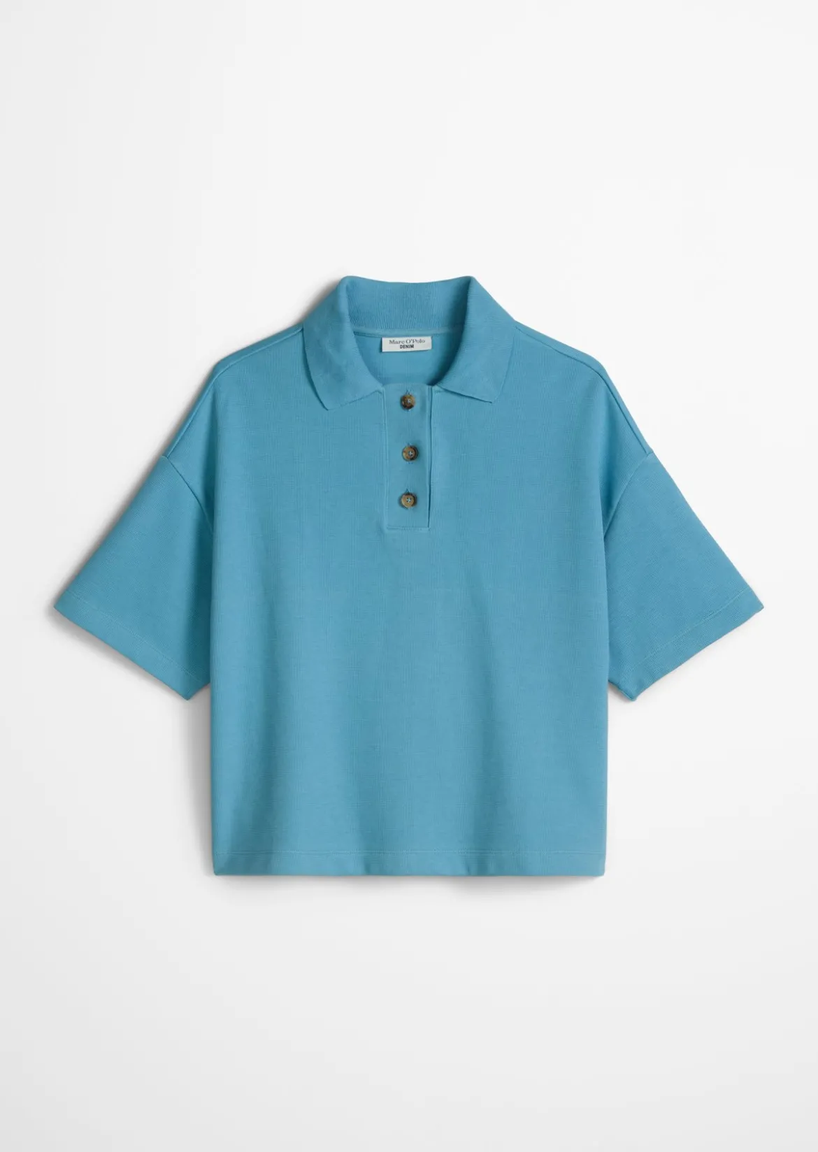 Poloshirt relaxed aus weichem Rib-Jersey