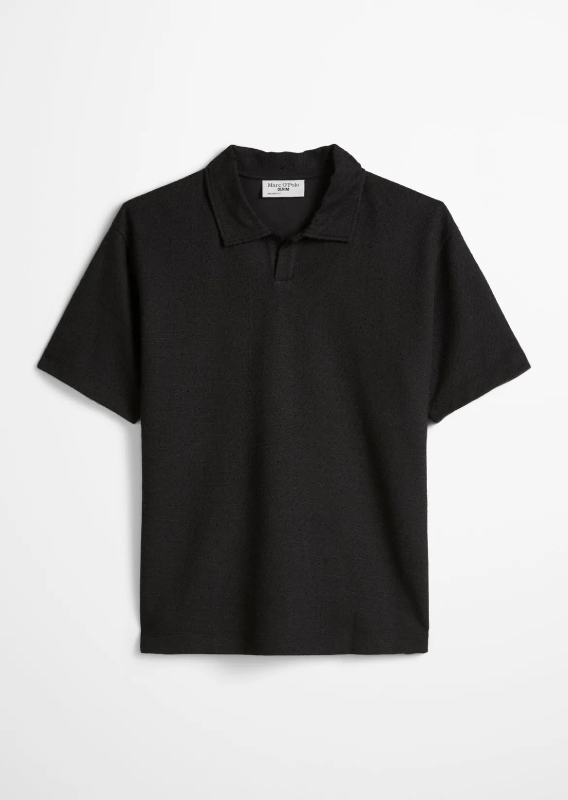 Poloshirt relaxed mit feiner Bouclé-Struktur