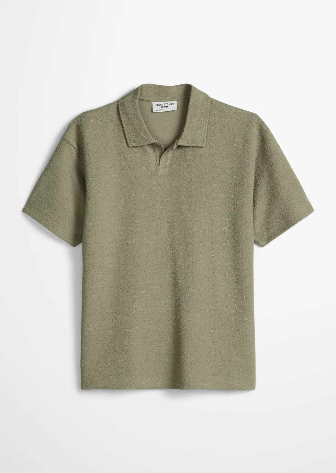 Poloshirt relaxed mit feiner Bouclé-Struktur