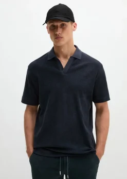 Poloshirt Towel.-Jersey regular aus weichem Jersey-Frottee