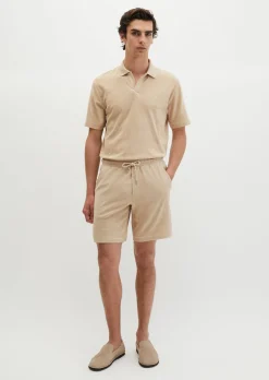 Poloshirt Towel.-Jersey regular aus weichem Jersey-Frottee