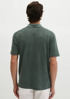 Poloshirt Towel.-Jersey regular aus weichem Jersey-Frottee