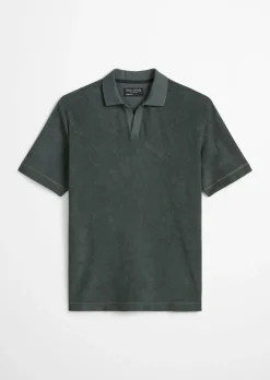 Poloshirt Towel.-Jersey regular aus weichem Jersey-Frottee