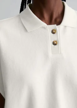 Poloshirt wide aus schwerem Single Jersey