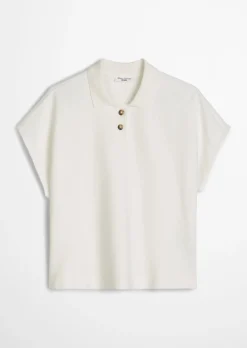 Poloshirt wide aus schwerem Single Jersey
