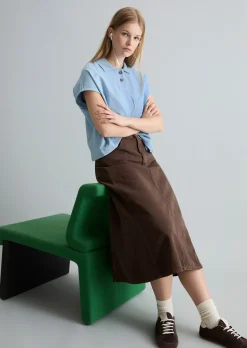 Poloshirt wide aus schwerem Single Jersey